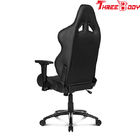 Black And Gray Leather Gaming Chair 360 Degree Swivel Rotation Fire - Retardant