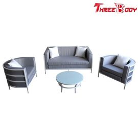 Çin Eğlence açık alüminyum bahçe mobilyaları kanepe, otel bahçe masa ve sandalyeler seti Fabrika