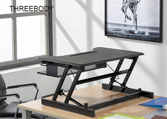 Height Adjustable Modern Office Table Scissor Structure With Gas Spring