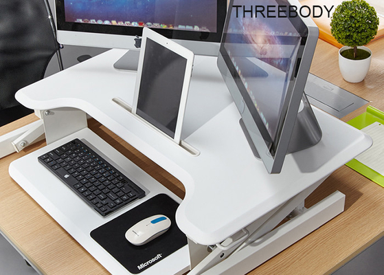 Height Adjustable Modern Office Table Scissor Structure With Gas Spring