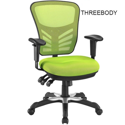 Green Ergonomic Mesh Office Chair , Computer Gaming Mesh Back Office Chair
