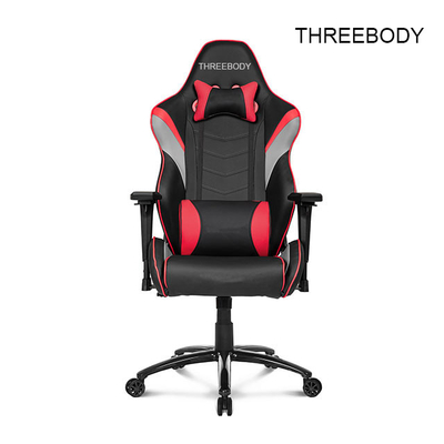 90 Degrees Reclines Racing Gaming Chair 350lbs Loading Capacity Easy To Clean