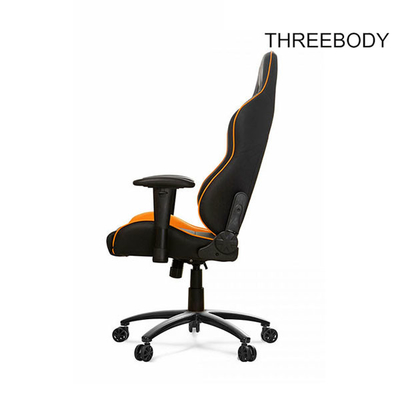 Ergonomic Pc World Gaming Chair , Black And Orange Racing Seat Computer Chair