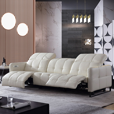 Italian Light Luxury Living Room Electric Leather Sofa 280*112*105CM