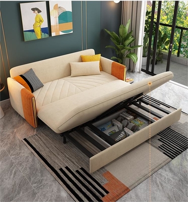 En's Fun Modern Minimalist Multi-Functional Leisure Light Foldable And Retractable Living Room Luxury Fabric Sofa Bed