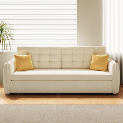 Jieshun Furniture Sliding Iron Frame Rental House Living Room Velvet Lazy Sofa