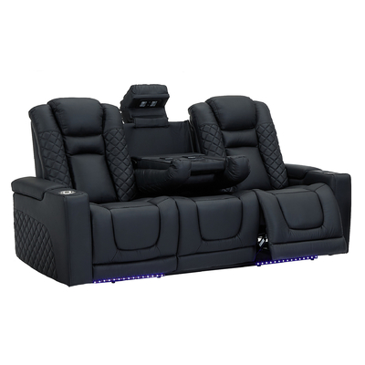 Louis Denny First-Layer Cowhide Genuine Leather Home Theater Living Room Sofa