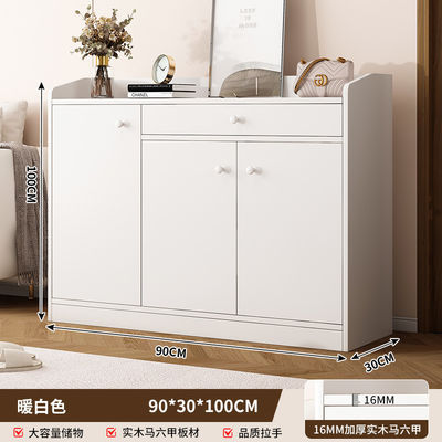 Large Capacity Space-Saving Solid Wood Shoe Storage Cabinet For Home Entrance, Home Exterior Door, Elevator Aisle